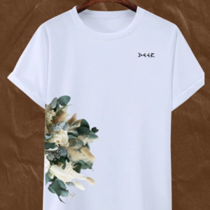 Buzo blanco rosas